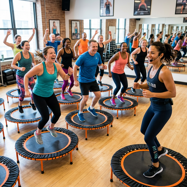 Clase de Jumping Fitness